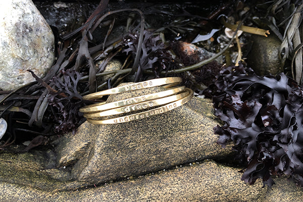 'Love' Cuff | Red Brass - Image 3
